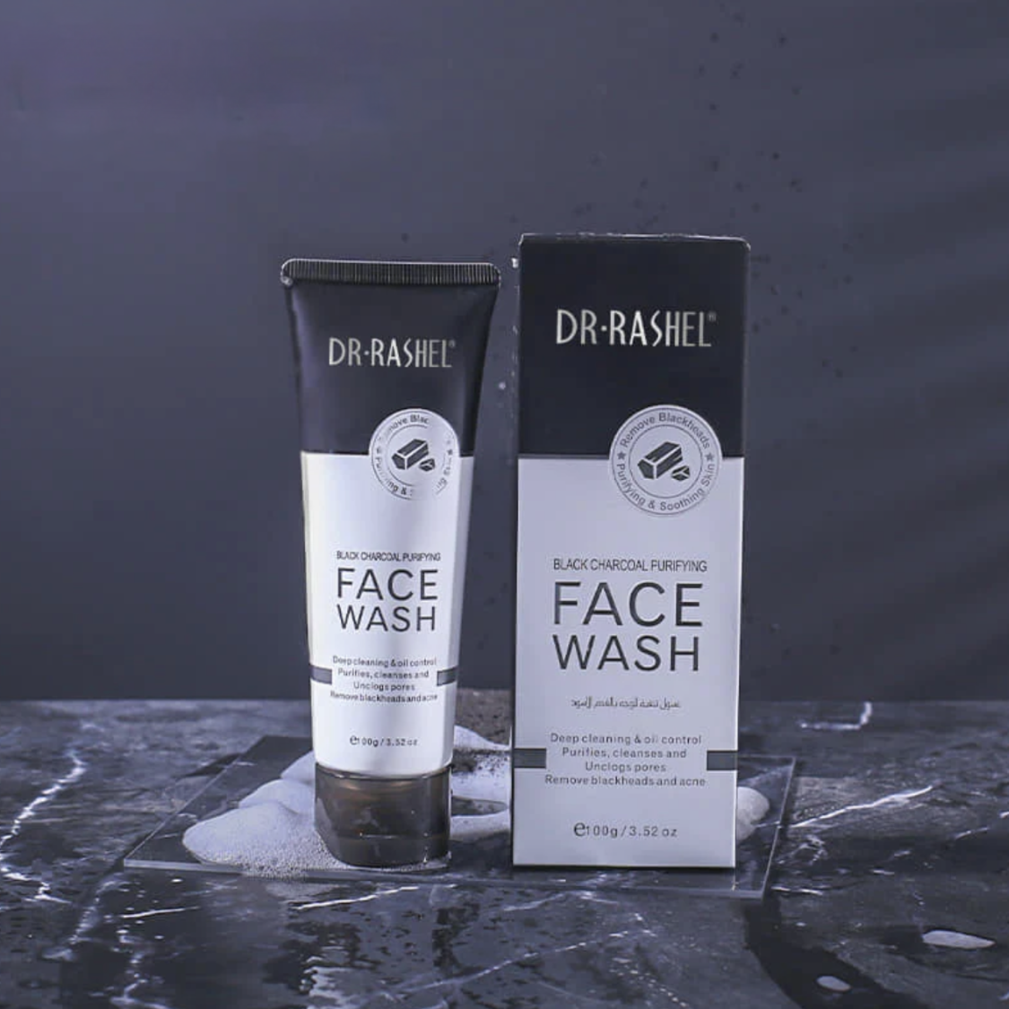 Dr. Rashel Black Charcoal Purifying Face Wash