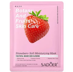 Sadoer Botany And Fruits Strawberry Moisturizing Face Sheet Mask - 25g