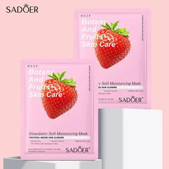 Sadoer Botany And Fruits Strawberry Moisturizing Face Sheet Mask - 25g