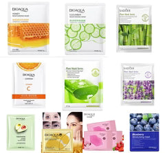 BIOAQUA Pack of 25 Moisturizing Facial Face Sheet Mask & Hydrating, Moisturizing,