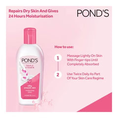 Pond's Triple Vitamin Moisturizing Lotion, Silky Smooth Skin