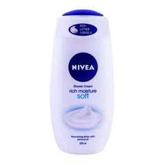 Nivea Rich Moisture Soft Shower Cream, Almond Oil - 250ml