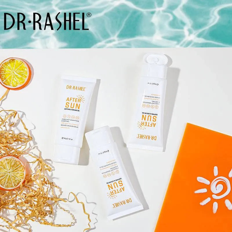 Dr.Rashel 2 PC Set Hydrating And Anti-Aging Sun Protection Cream Soothing & Cooliing Gel Kit 60SPF
