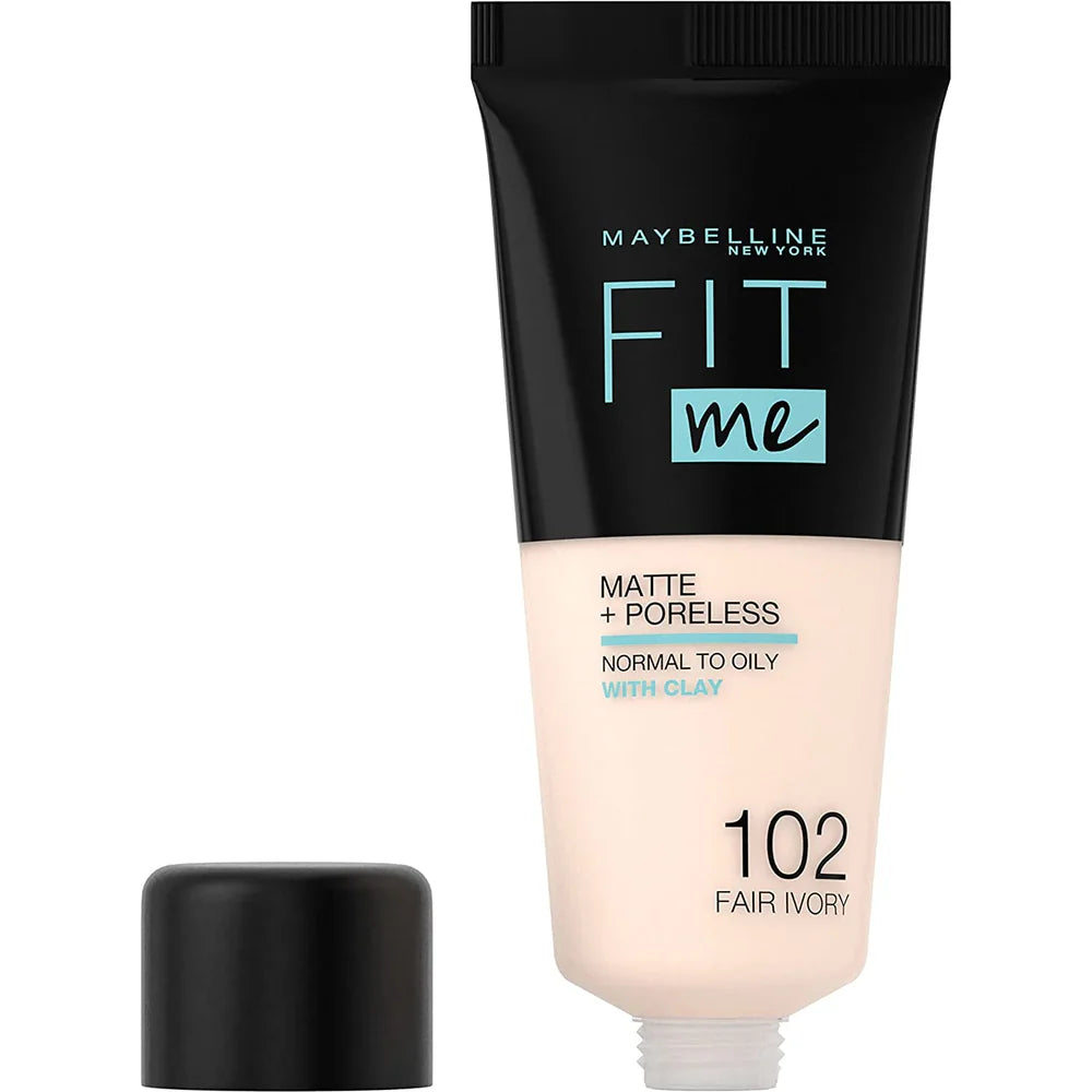 Maybelline - Fit Me Liquid Foundation Matte & Poreless - 102 Fair Ivory