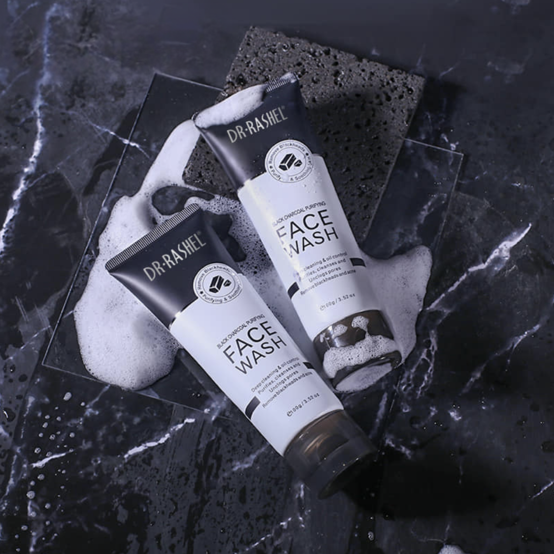 Dr. Rashel Black Charcoal Purifying Face Wash