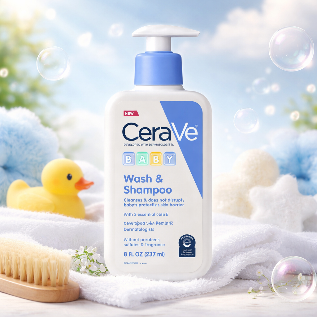 ⁠Cerave Baby Wash & Shampoo 237ml