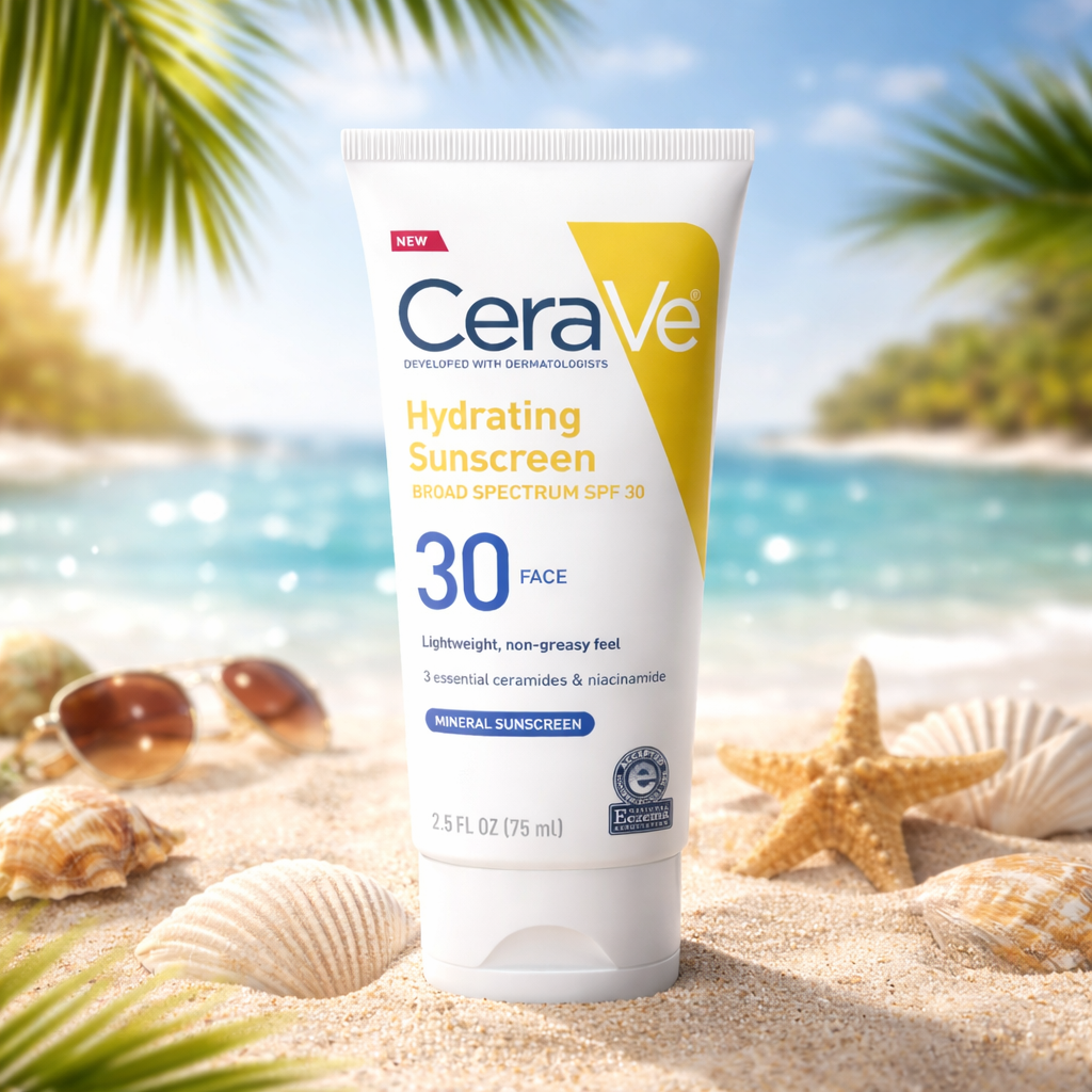 ⁠Cerave Hydrating Mineral Sunscreen spf 30