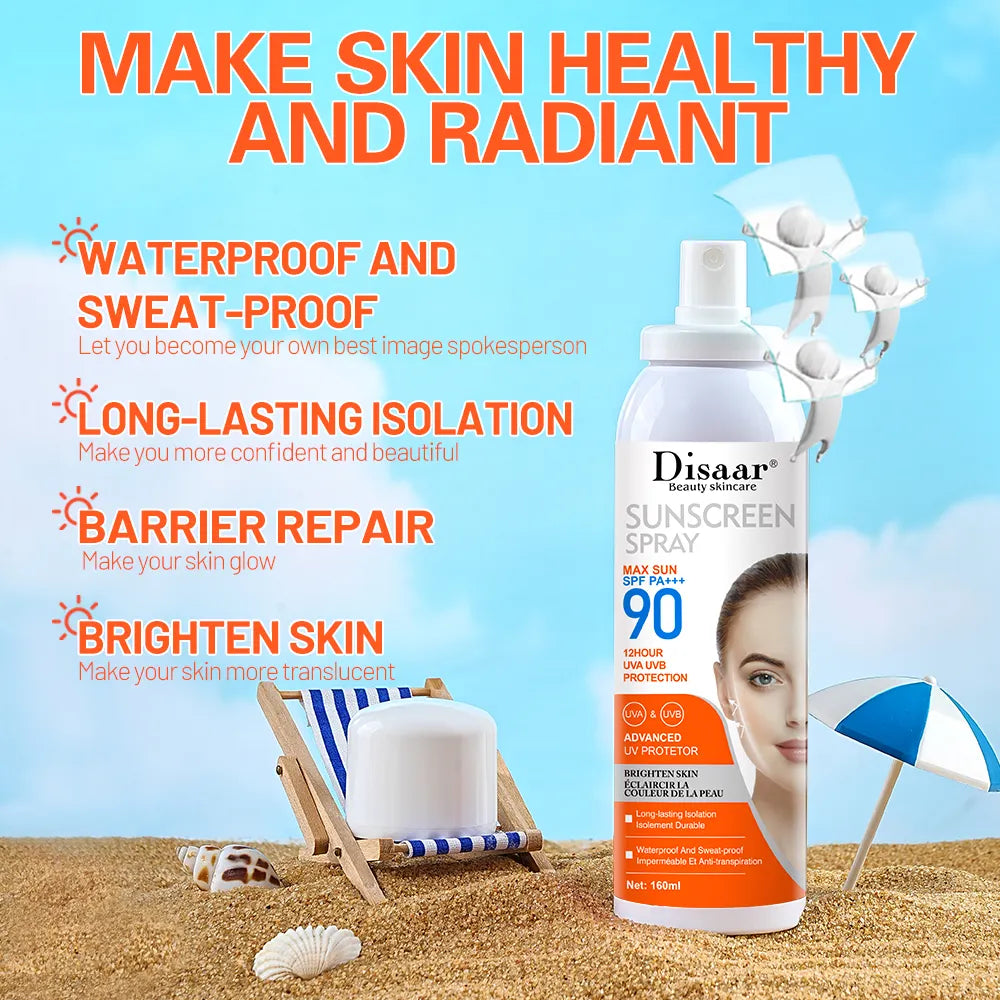 Disaar Max Sun SPF 90 PA+++ – High Protection, Lightweight & Non-Greasy - 160ml
