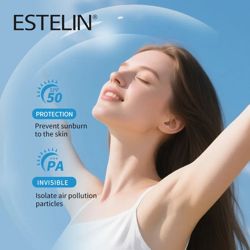 Estelin Water Bank Hyaluronic Acid Sunscreen Spf 50 Pa+++ UVA/UVB Protection - 60g