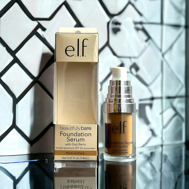 E.L.F. Cosmetics, Beautifully Bare Foundation Serum 14ml - Dark Medium