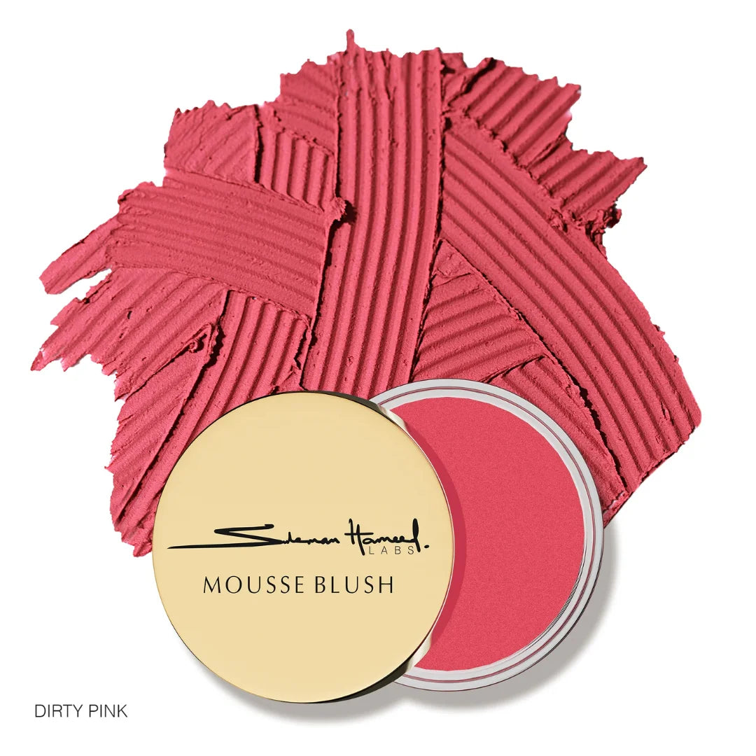 Mousse blush with a gold lid| WearCareHub