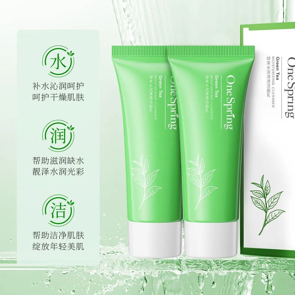 ONESPRING Green Tea Moisturizing Refreshing Oil Control , Blackhead Cleanser - 100g