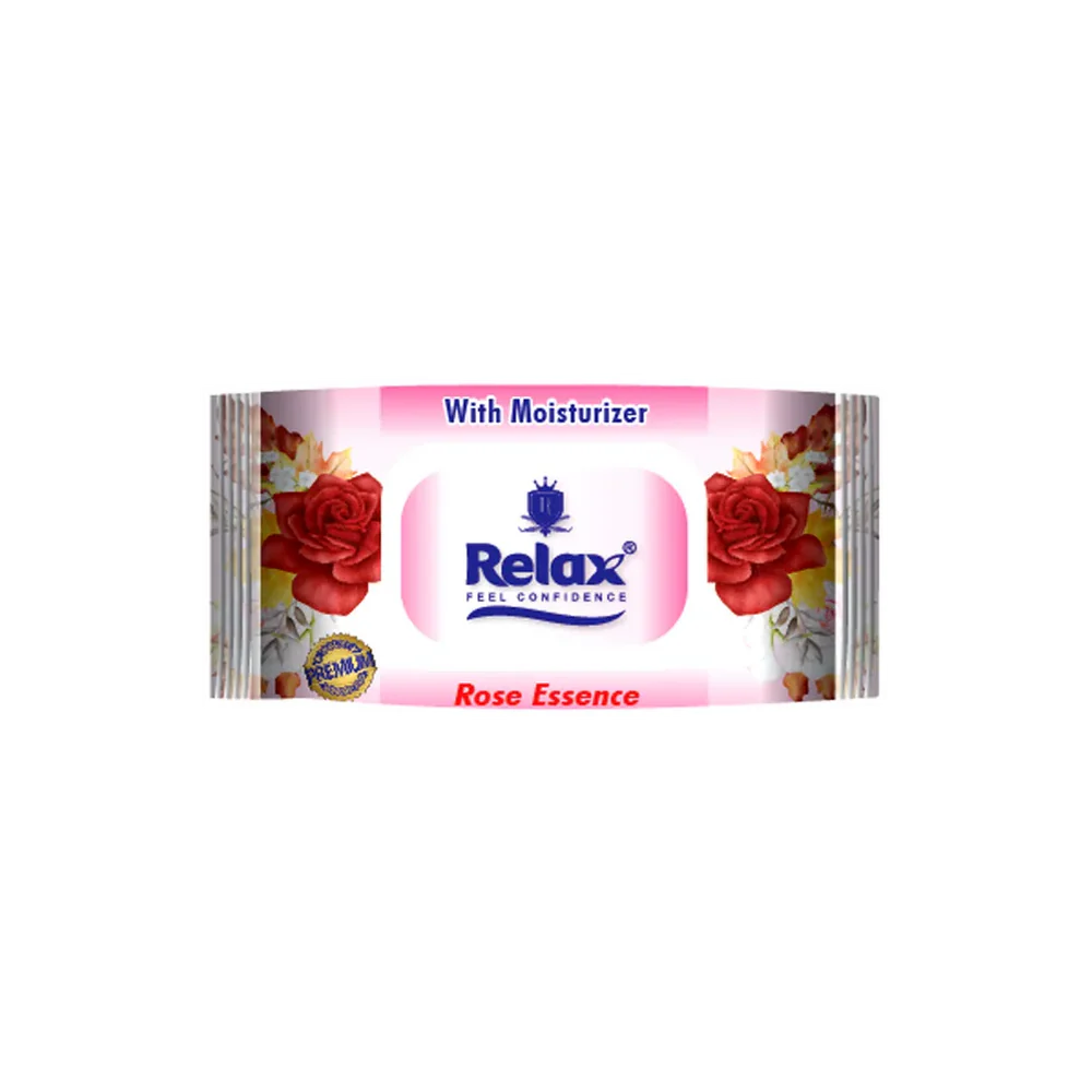Relax Rose Essence Facial Wipes 72s