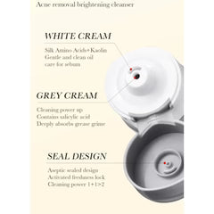 Sadoer Salicylic Acid Amino Acid Acne Removal Brightening Dual Action Facial Cleanser 50g