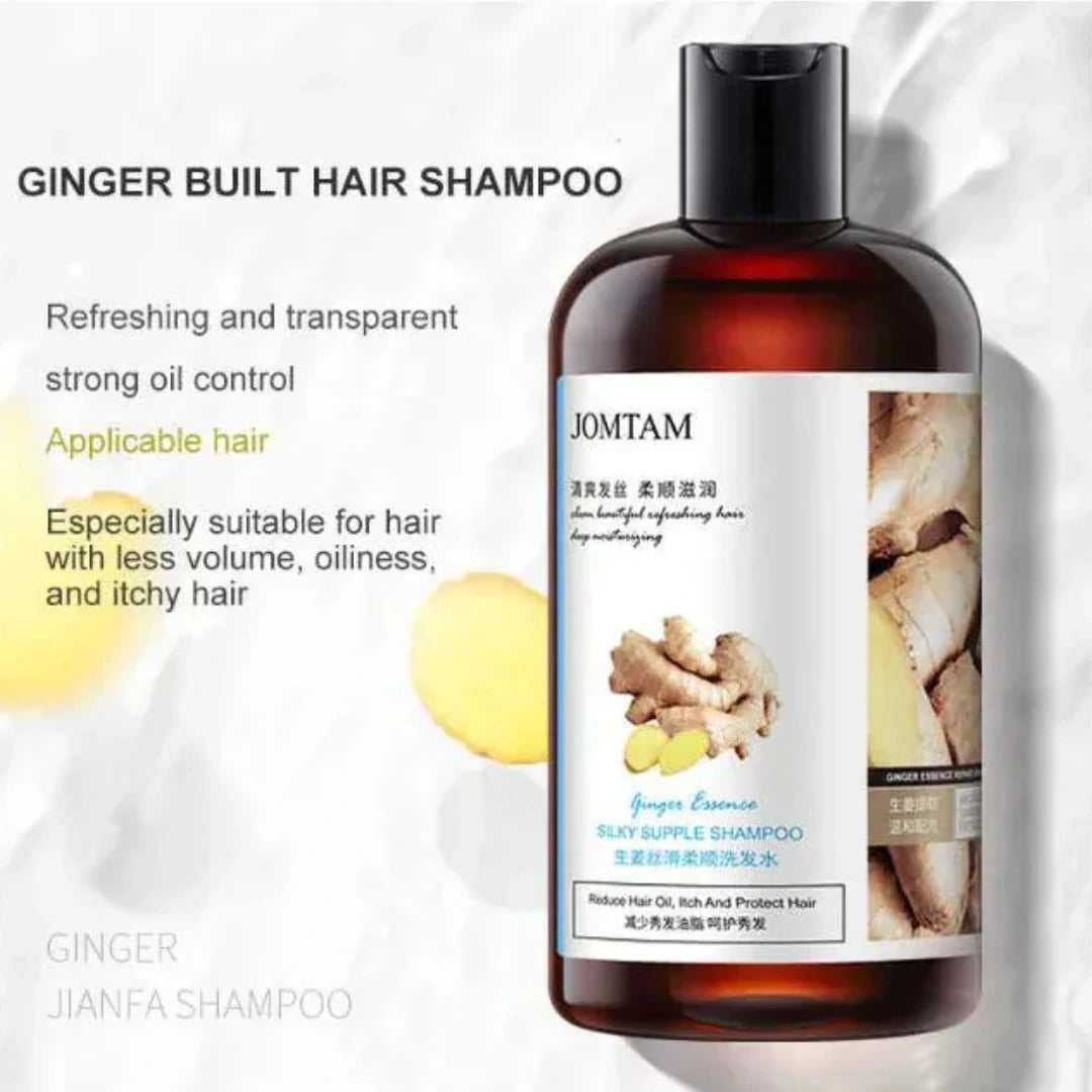 JOMTAM Ginger Herbal Shampoo Anti-Hair Loss Itching Dandruff Control - 400ml