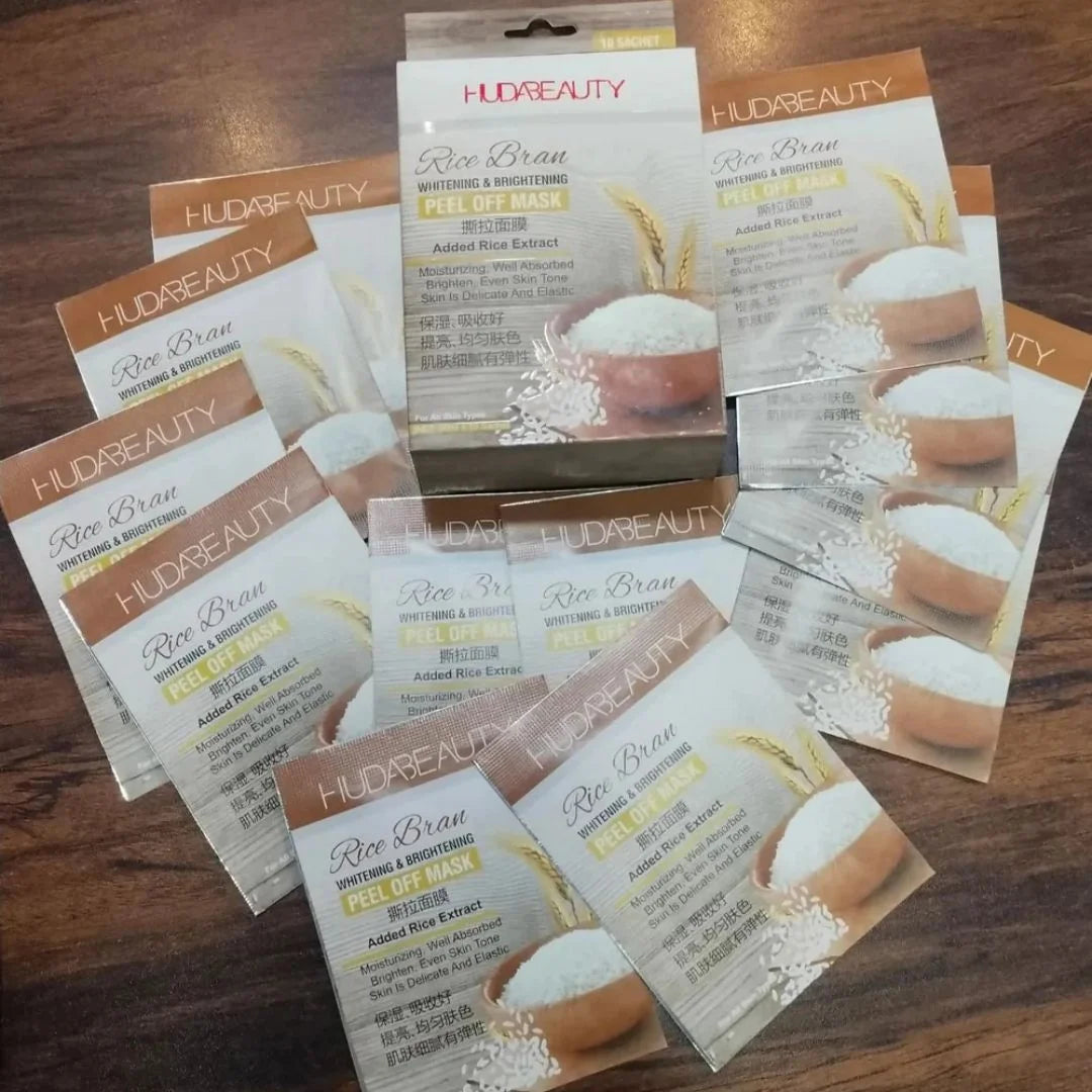 Huda Beauty Rice Peel-Off Mask - Pack of 10