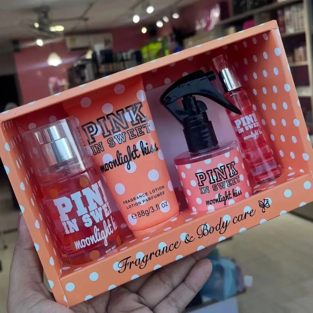 Pink In Sweet Moonlight Kiss Fragrance and Body Care Gift Set