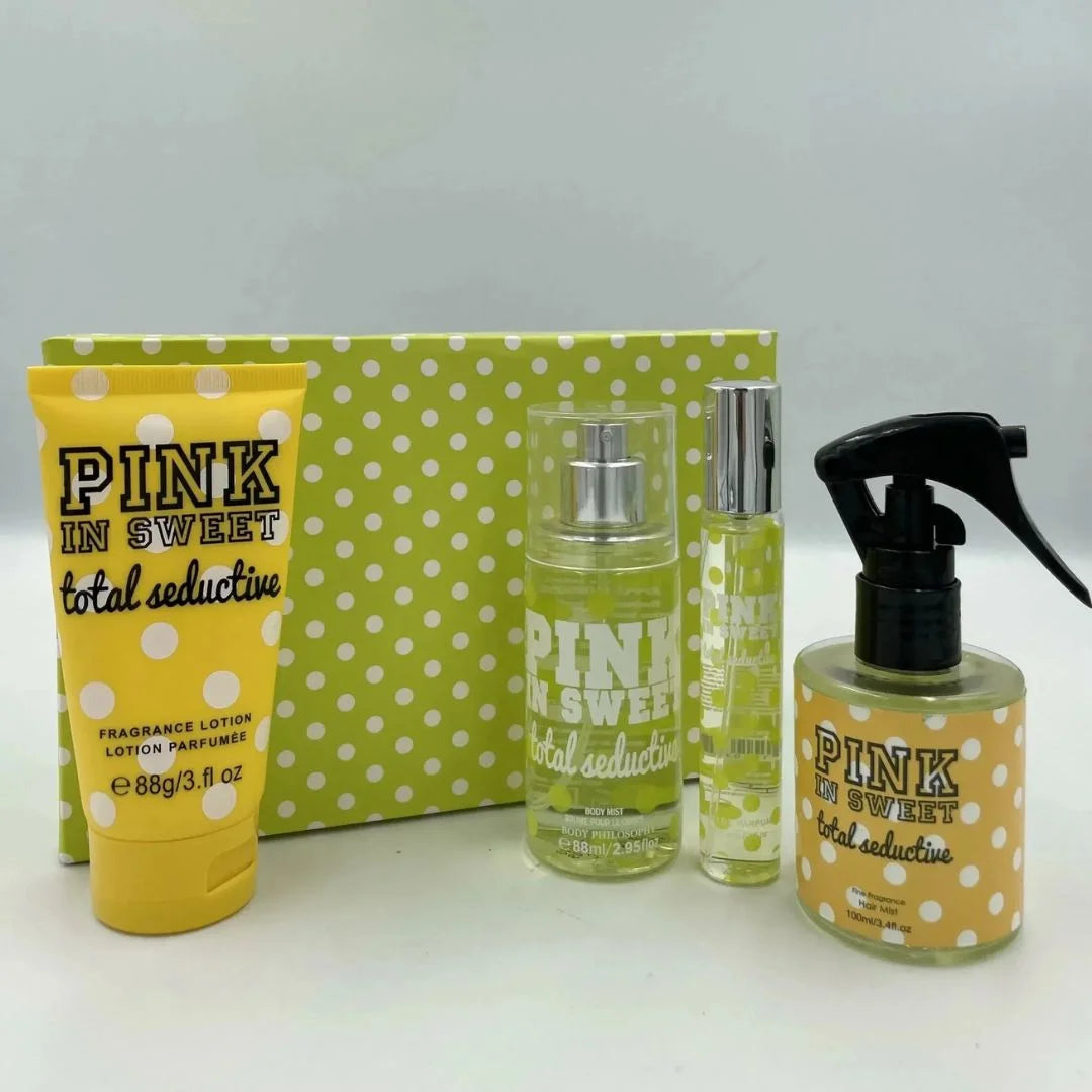 Pink In Sweet Total Seductive Fragrance and Body Care Gift Set