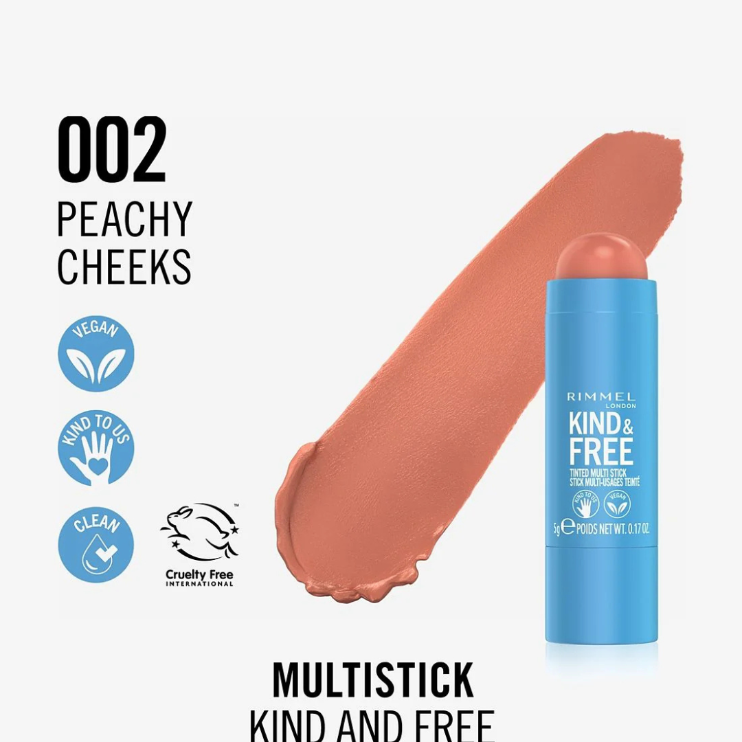 Rimmel London - Kind & Free Multi-Stick - 02 Peachy Cheeks