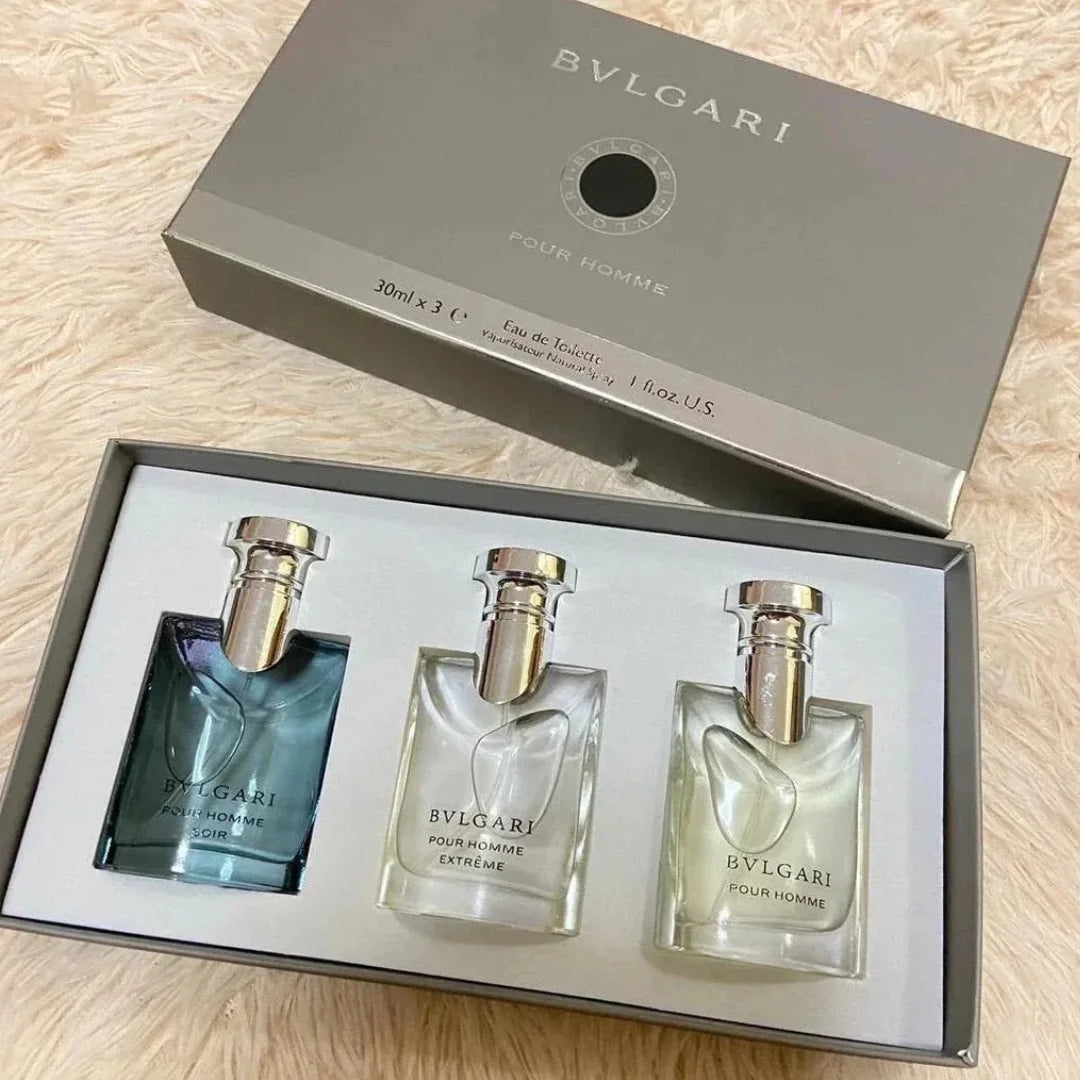 Bvlgari Pour Homme Gift Set for Him (3Pcs Set) - Dubai - 100% Original Testers