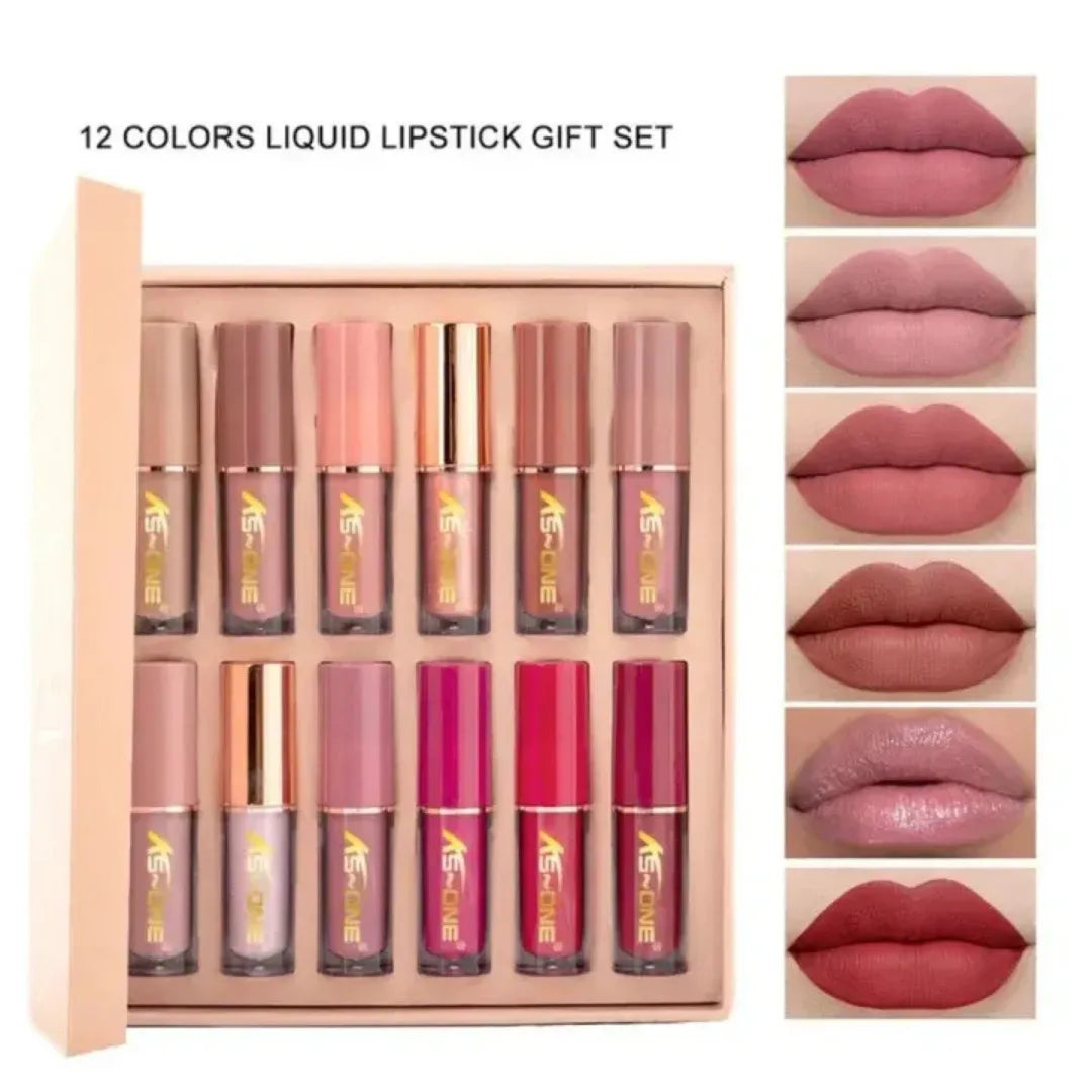 KS-One 12 Color Matte Liquid Lipstick Gift Set