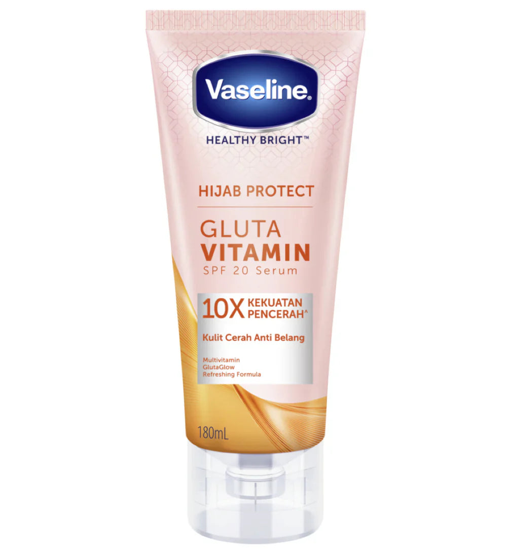 Vaseline Gluta Vitamin Sunscreen Serum SPF 20 Hijab Protect - 180ml