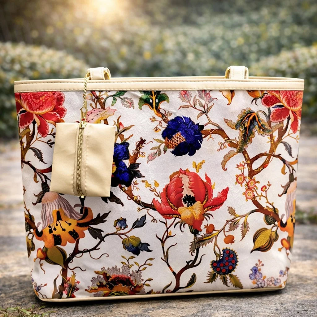 Floral patterned bag | WearCareHub