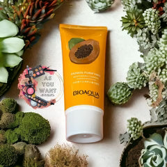 BIOAQUA Papaya Face Wash Moisturizing Shrink Pore Face Wash Foam Facial Cleanser - 100g