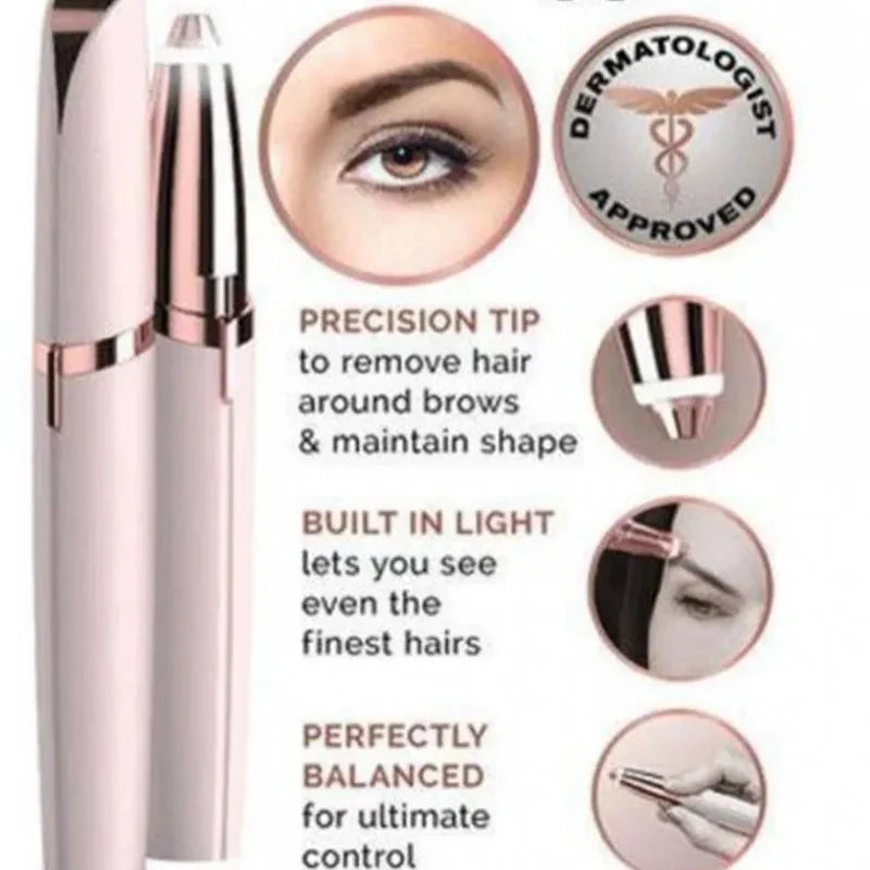 Flawless Hair Remover – Instant & Painless Facial Hair Removal (Pink)