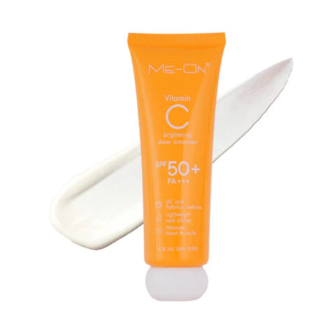 ME-ON Vitamin C Brightening Sheer Sunscreen SPF 50+ PA+++ – Lightweight Daily UV Protection