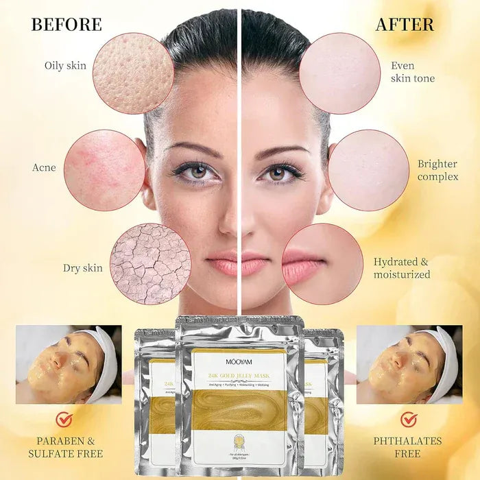 Mooyam 24k Gold Jelly liP  Mask - 100g