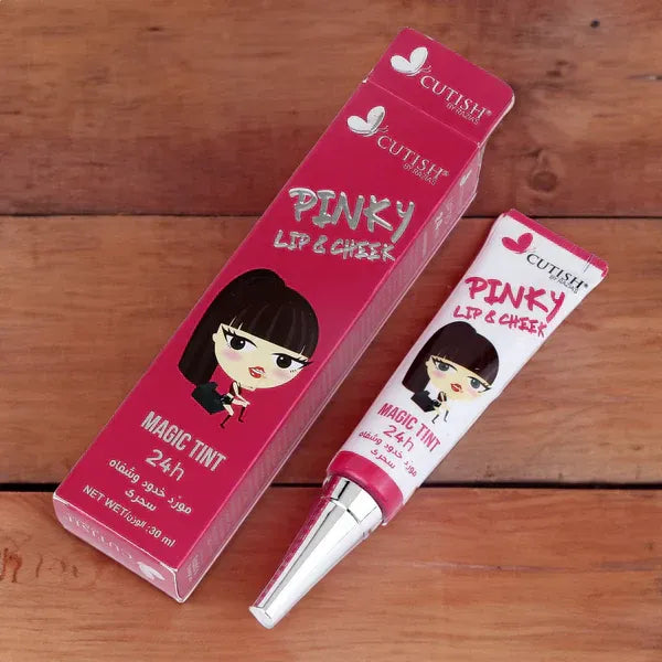 Cutish Pinky Magic Lip Tint and Cheek Stain Cream High Quality