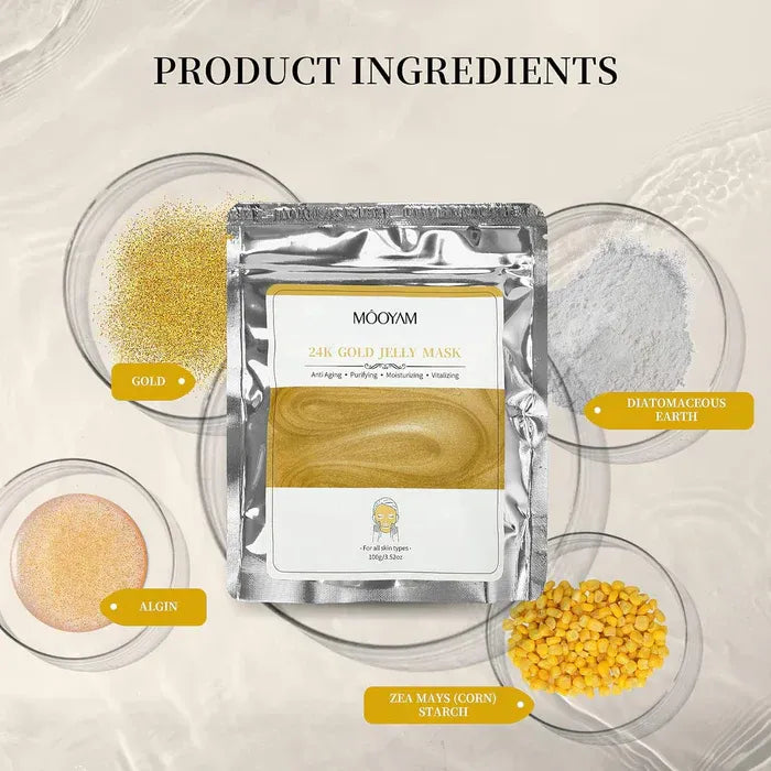 Mooyam 24k Gold Jelly liP  Mask - 100g