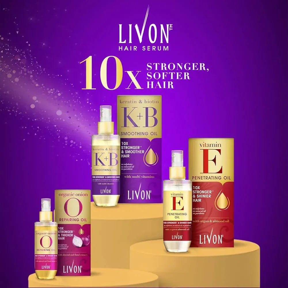 Livon Keratin & Biotin Smoothing Serum Oil - 100ml