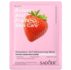 1Sadoer Botany And Fruits Strawberry Moisturizing Face Sheet Mask - 25g
