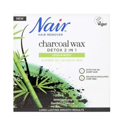 Nair Hair Remover Charcoal Wax Legs & Body - 380g
