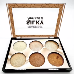 ROMANTIC SILKY 6 Color Highlighter Palette