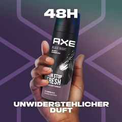 AXE Black Night β Black Caramel & Vanilla Deodorant Body Spray (150ml)