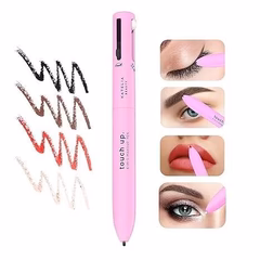 4 In 1 Makeup Pen - Eye Liner Brow, Lip Liner, Highlighter - Waterproof Makeup Pen