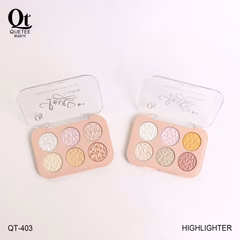 Quetee Beauty 6 Colors Highlighter Palette