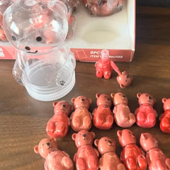 Mocallure Bear Mini Lip Gloss Jar - 12Pcs