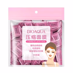 Bioaqua Compressed Facial Toffee Face Sheet Mask - 50 Pcs