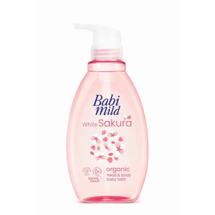 Babi Mild - White Sakura Organic Head & Body Baby Bath - 380ml