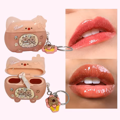 MLUNDO 1PCS Earphone shaped The unique design lip gloss