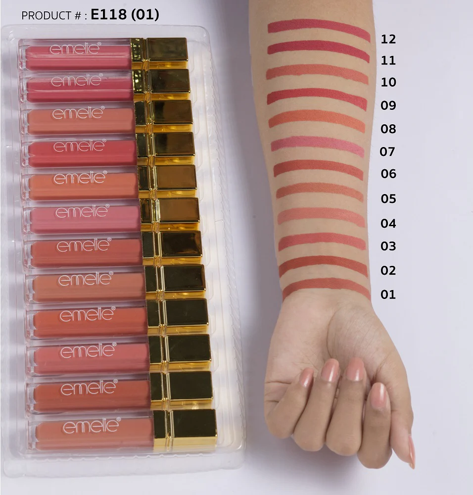 Emelie Matte Lip Gloss Set AEmelie Matte Lip Gloss Set A