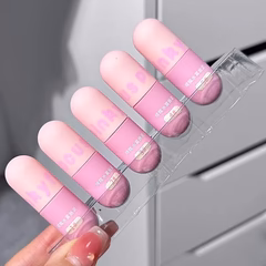 Pinky Focus Set of 5 Colors Matte Capsule Shaped Lipstick - Image 3