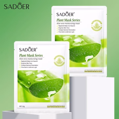 SADOER Aloe Vera Soft Moisturizing Face Sheet Mask - 25g - Image 2