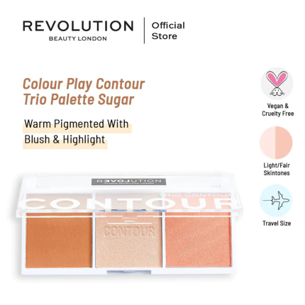 Revolution - Colour Play Contour Trio Palette Sugar