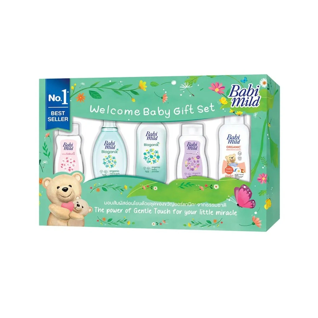 Babi Mild The Natural Baby Gift Set, 5-Pack - Image 3