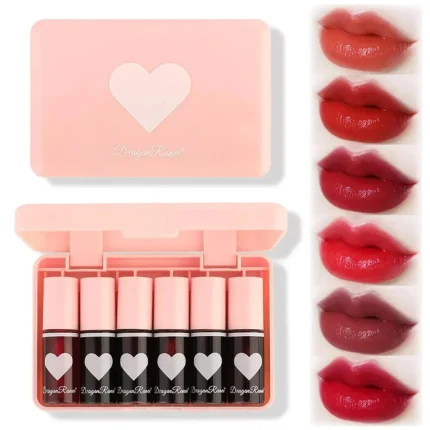 Dragon Ranee Heart Mini Lip Tint 6Pcs Set